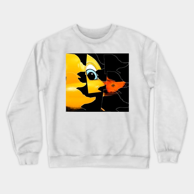 Me Duck is a broken up Crewneck Sweatshirt by bywhacky